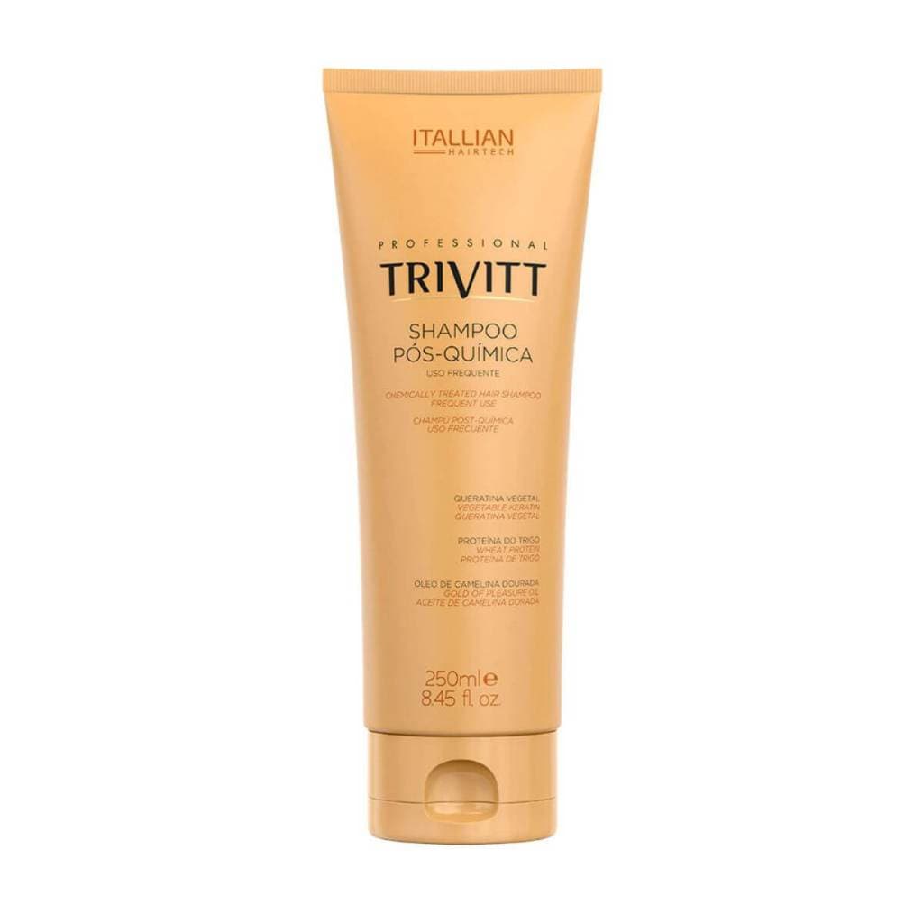 Shampoo Pós-Química 250ml Uso Frequente Trivitt Itallian Hairtech Cabelo Quimicamente Tratado Salão