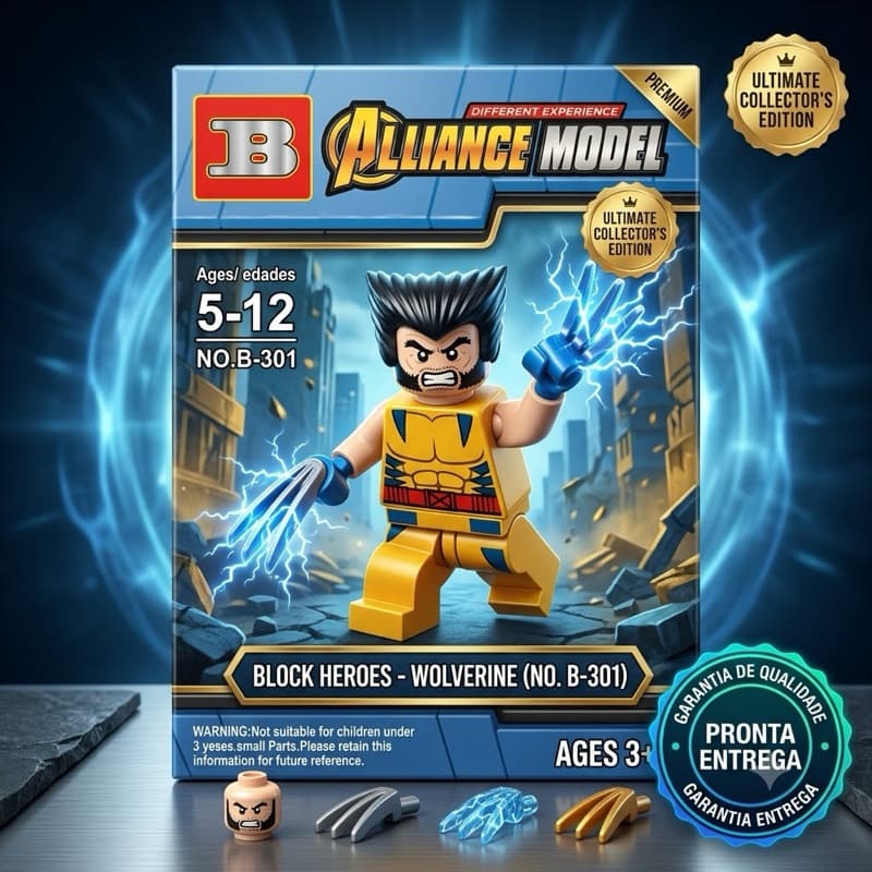 Novidade Bloco de Montar Vingadores Lego Boneco