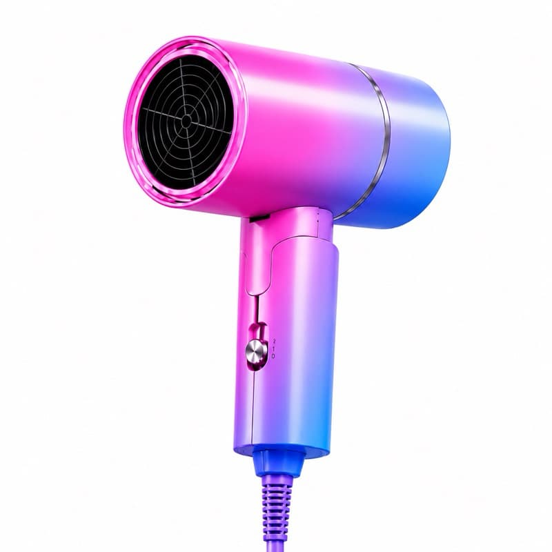 Secador de Cabelo Profissional Compacto 1600W Rosa 220V Premium