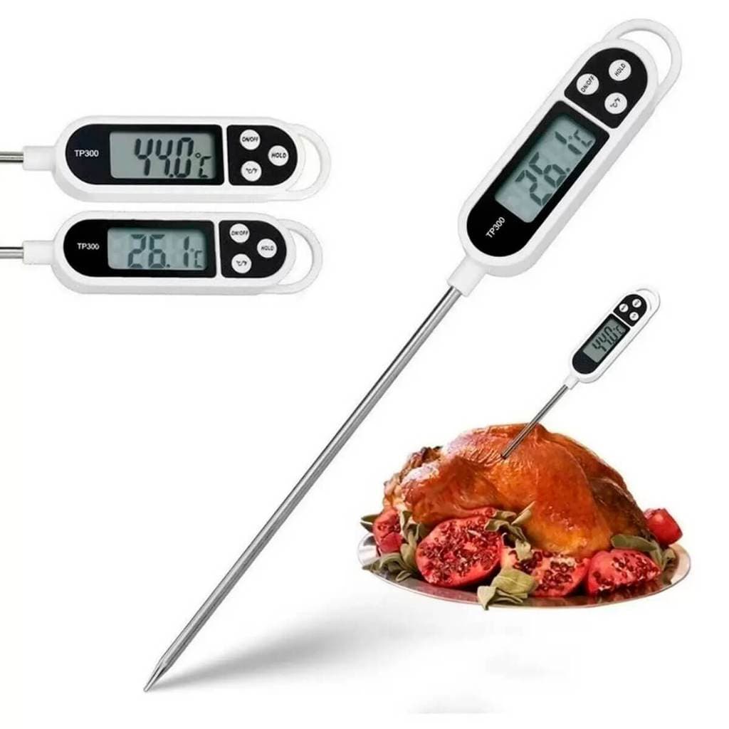 Termômetro Culinário Digital Espeto  Caneta Para Medir Temperatura Alimento Cozinha