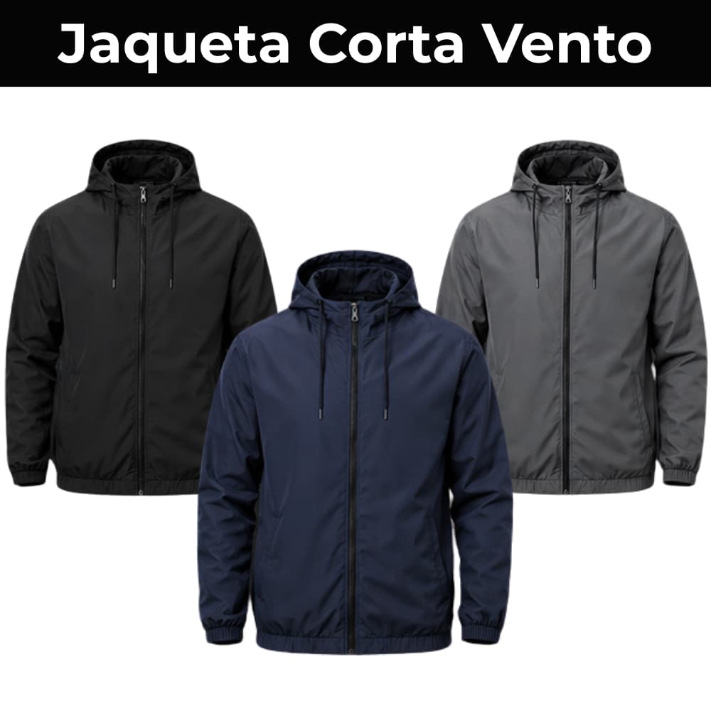 Jaqueta Corta Vento Masculina Lisa Leve Secagem Rápida Blusa Com Capuz Impermeável Repelente A Água Agasalho