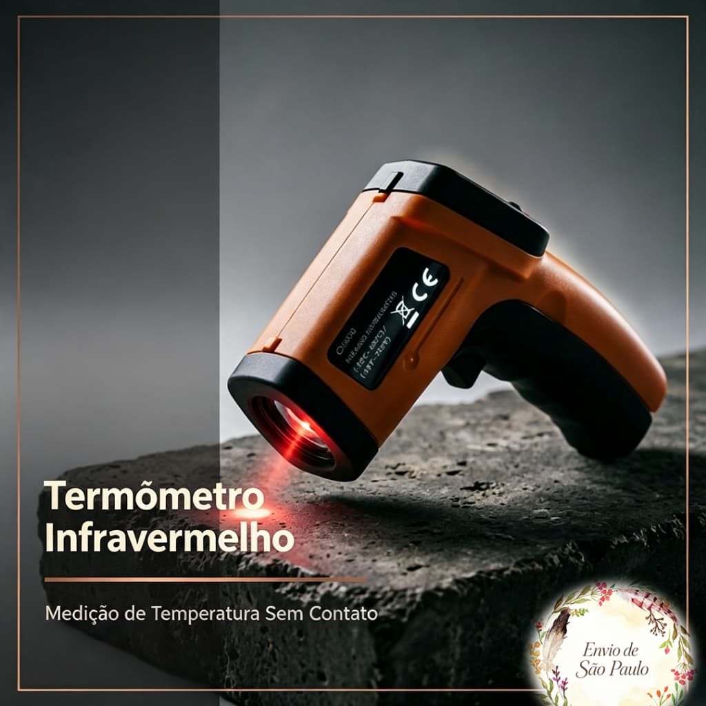 Termômetro Laser Infravermelho Digital Profissional Medição Temperatura Industrial