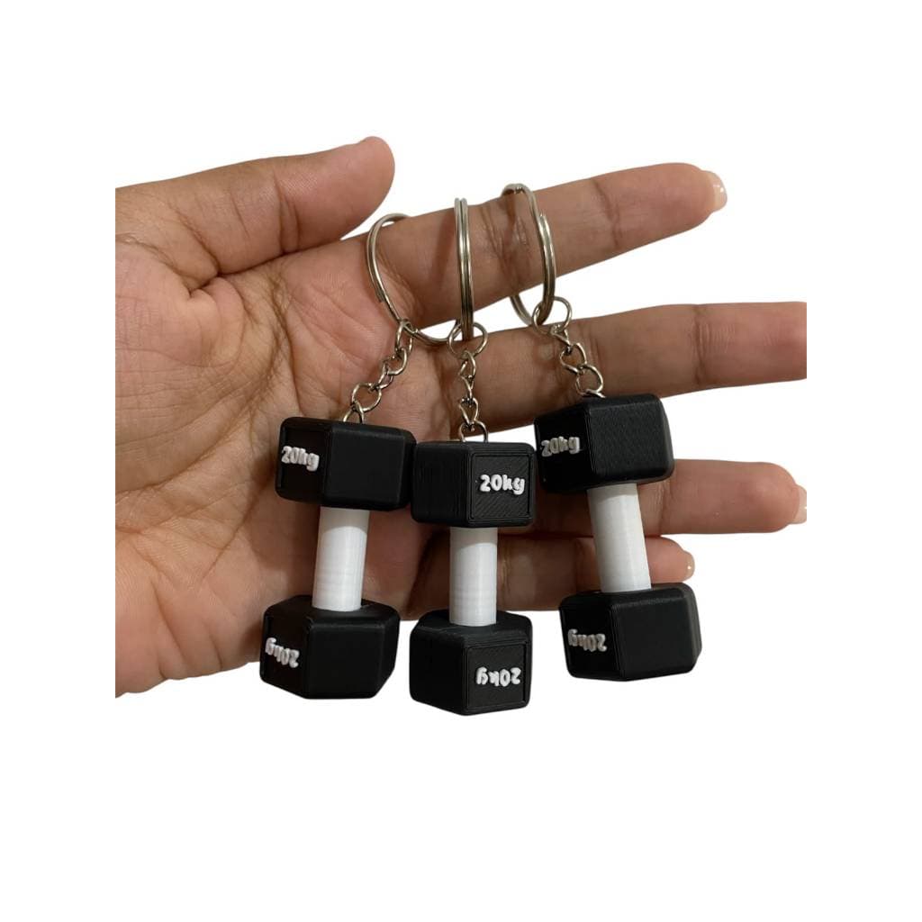 Chaveiro Halter, Anilha Olímpica e Kettlebells Academia - Mini Peso 20kg - Estilo Gym Fitness - Halter