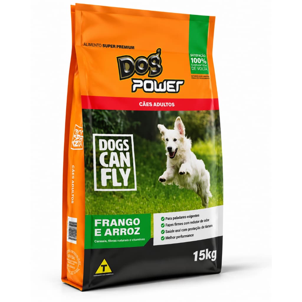 Ração para Cachorro Adulto15kg Dog Power Premium – Frango com Arroz