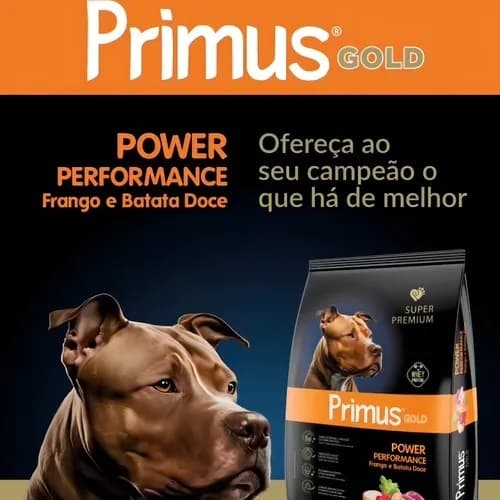 RAÇÃO PARA CACHORROS DE ALTA PERFOMANCE PRIMUS ALTA PERFORMANCE.