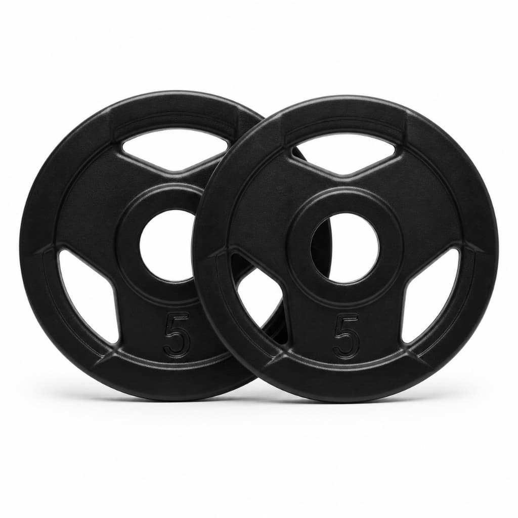 KIT PAR ANILHAS SPORT 5KG EMBORRACHADAS MUSCULAÇÃO FITNESS ACADEMIA TREINO RESISTÊNCIA EXERCÍCIOS FORÇA PESOS