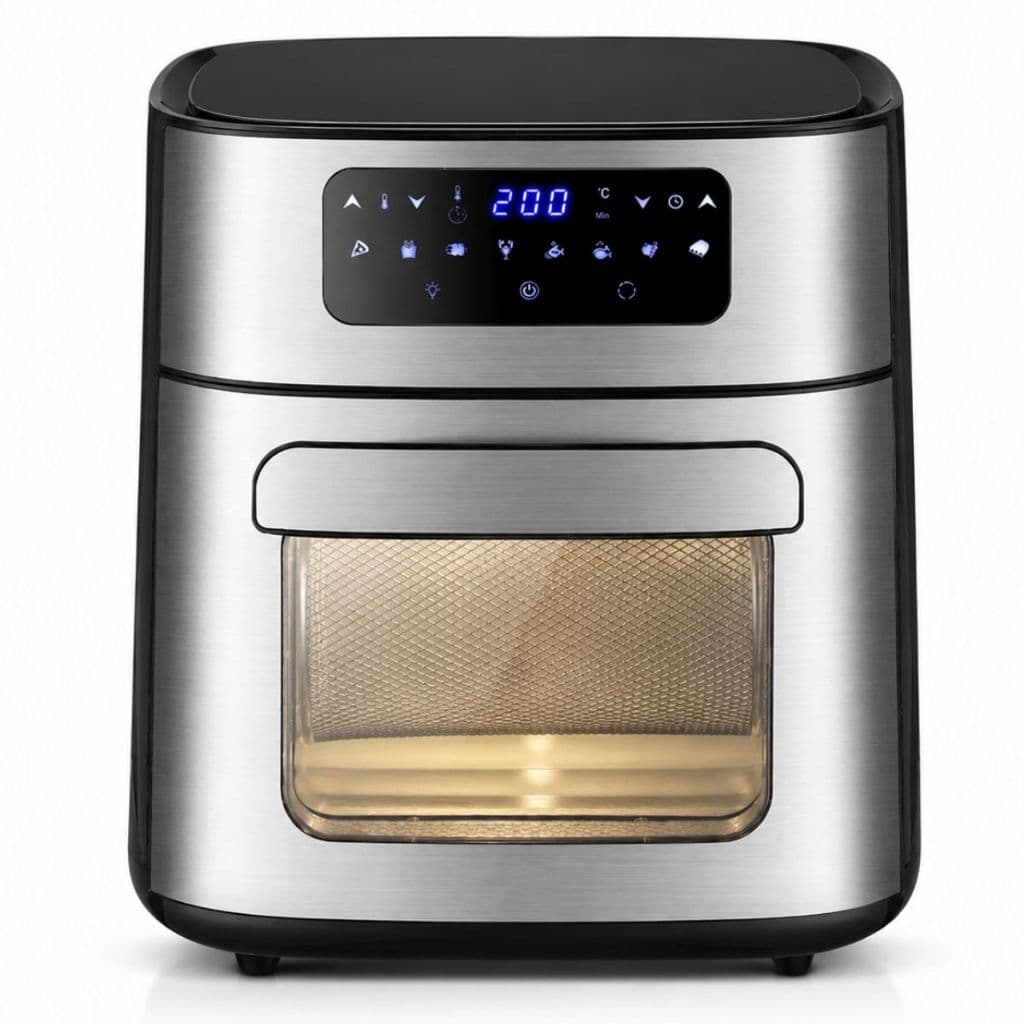 Air Fryer Oven 12L 1700W Fritadeira Elétrica Painel Digital E Visor Forno Sem Óleo Capacidade Família Envio Rápido