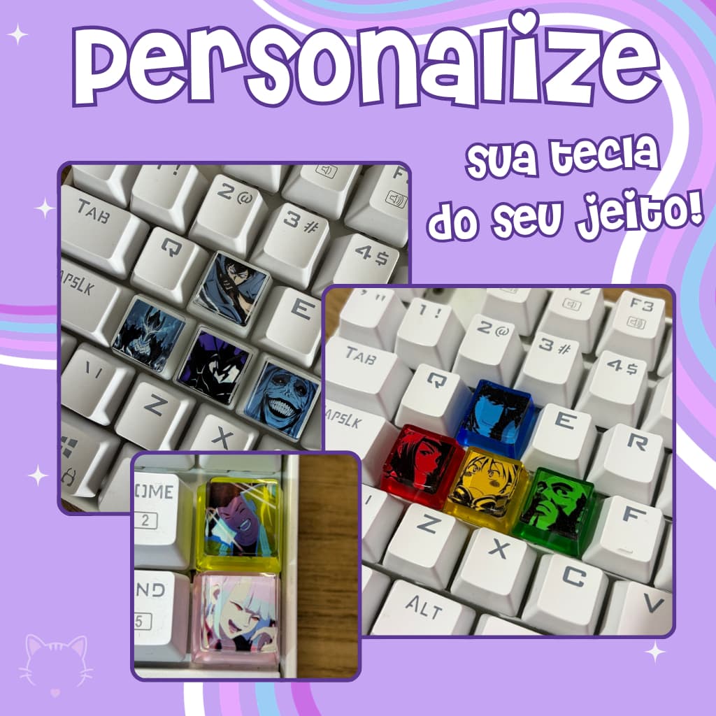 Keycap personalizada para teclado mecânico - LEIA DESCRIÇÃO