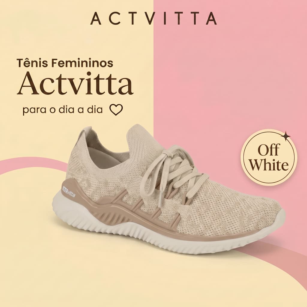 Tenis Feminino Actvitta Academia Caminhada Esportivo Corrida e Dia a Dia e Confortavel Original