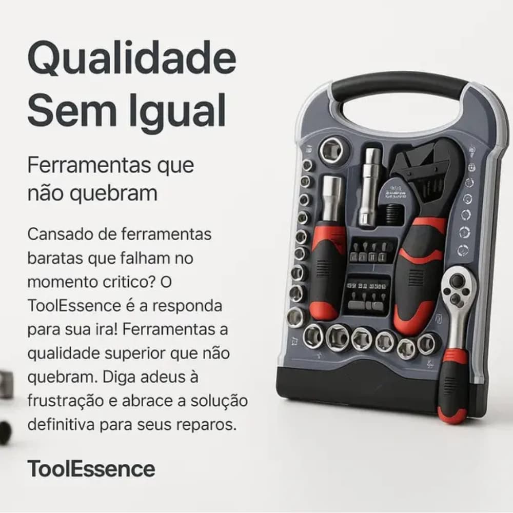 Kit Ferramentas 45 Peças Completo  Profissional