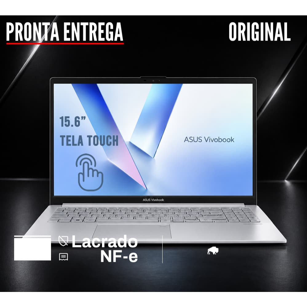 Notebook Asus Vivobook Intel Core 7 512gb Windows 11 Tela 15.6" Full HD Touch-Screen