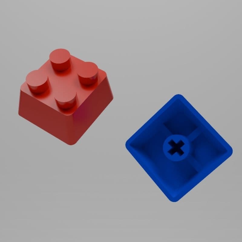 Tampa de Tecla Estilo Tijolinho 3D para Teclado Mecânico | Keycap Gamer Personalizada | Kit 1 ou 4 Unidades