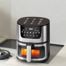 Fritadeira Elétrica Sem Óleo Air Fryer 7l 1800w 127v Com Visor Gourmet E Painel Digital Pret