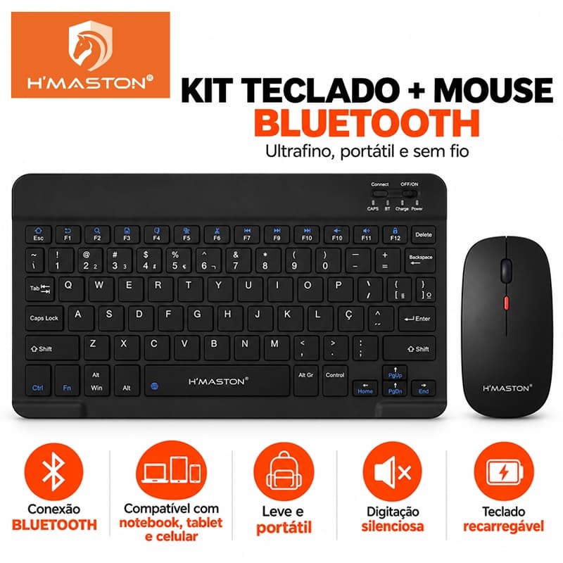 Wireless Bluetooth Keyboard and Mouse Kit Tablet Cell Phone Bluetooth Portable Compatible with Android iOS Windows JP108
