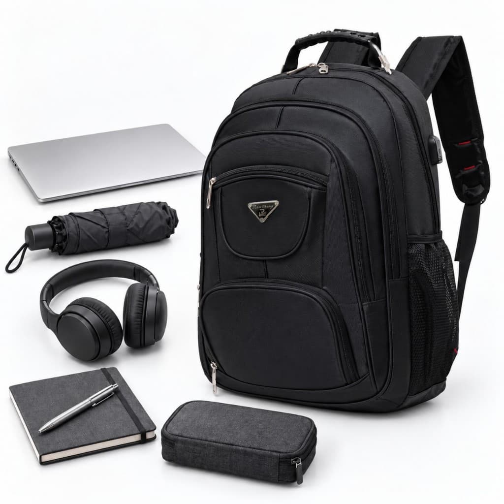 Mochila Executiva Masculina Impermeável Reforçada para Laptop 15.6 Ideal Trabalho Viagem Faculdade Grande Capacidade