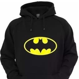 Blusa de Moletom Batman Super Herói Dc Casaco Blusa de Frio Agasalho
