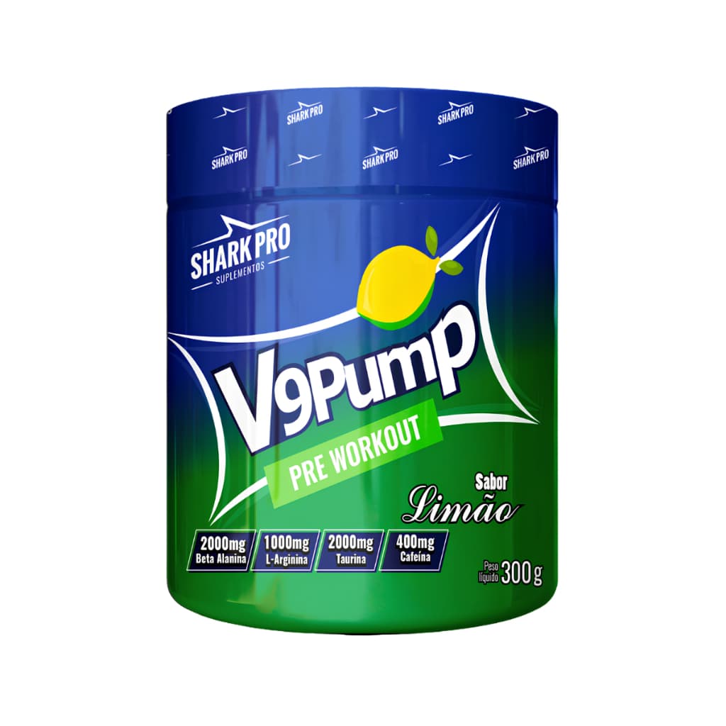 Pré-Treino V9 Pump 300g – Shark Pro Suplementos