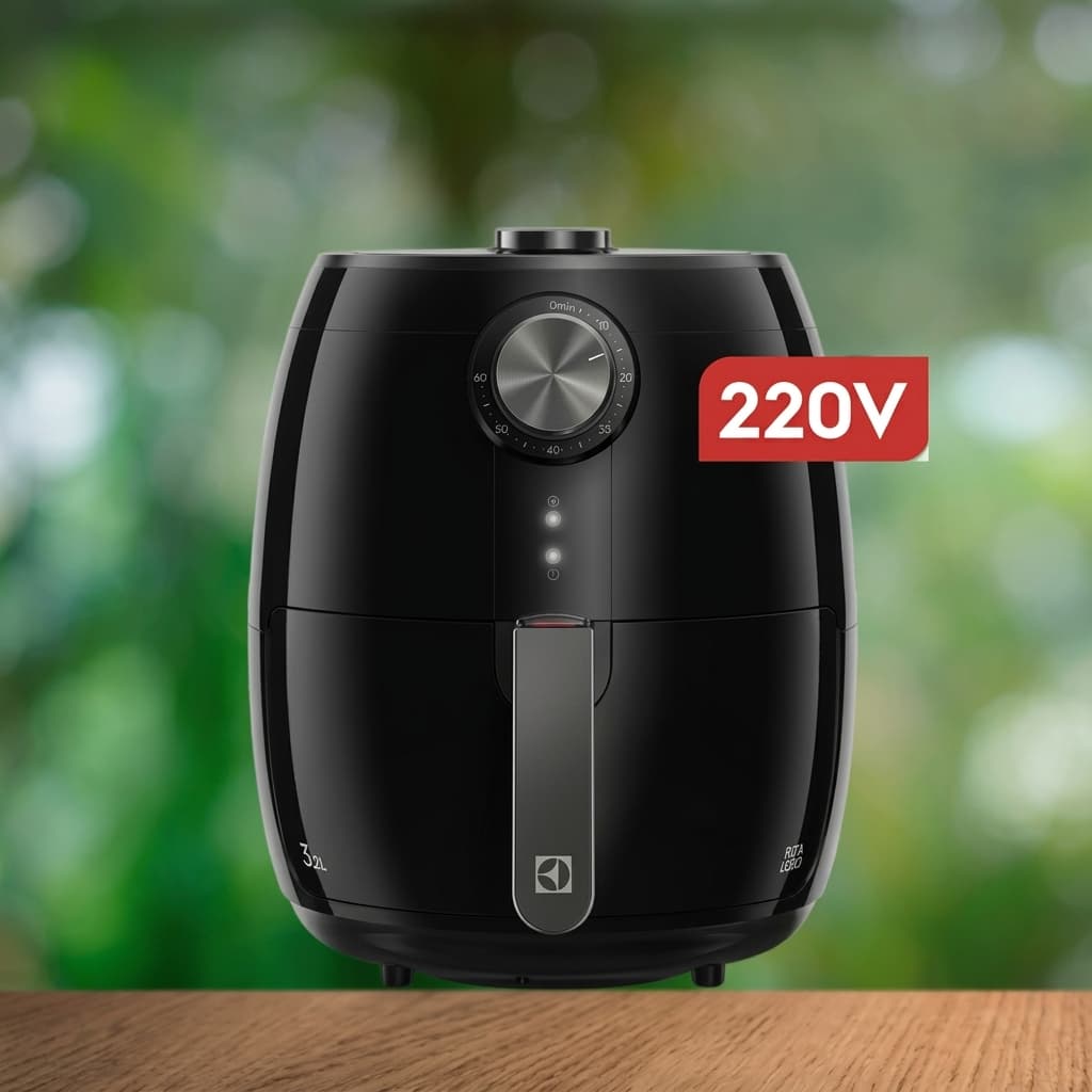 FRITADEIRA ELÉTRICA SEM ÓLEO AIRFRYER ELECTROLUX 3,2L EAF15 - POR RITA LOBO (220V)