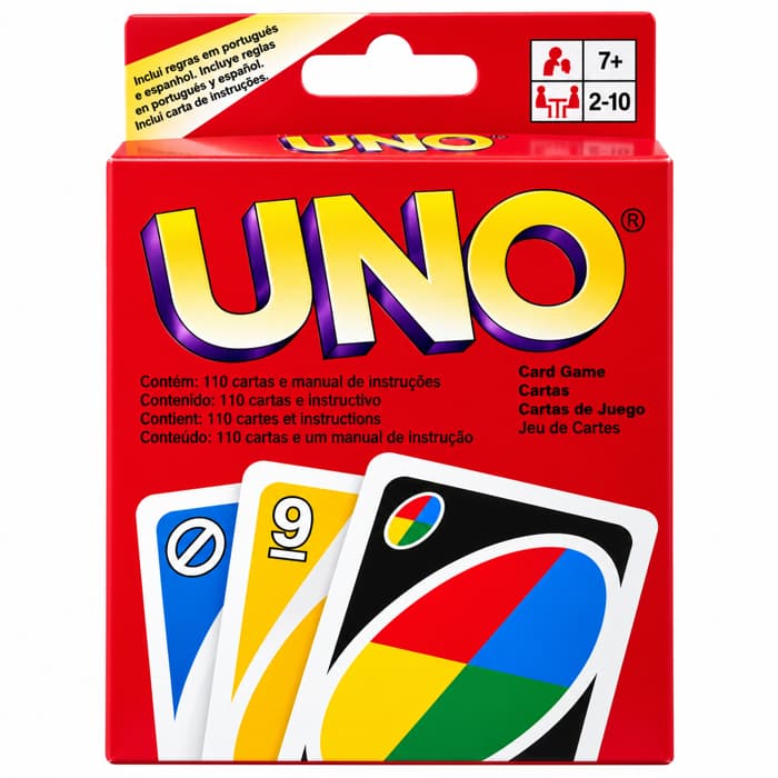 Jogo de Cartas UNO Original Diversão em Família Amigos Brinquedo Jogo de Estratégia