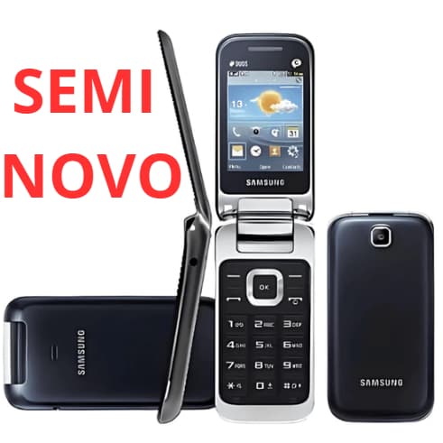 (SEMI NOVO) Celular Flip Para Idoso Samsung Gt-c3592 Dual Sim Tela 2.4