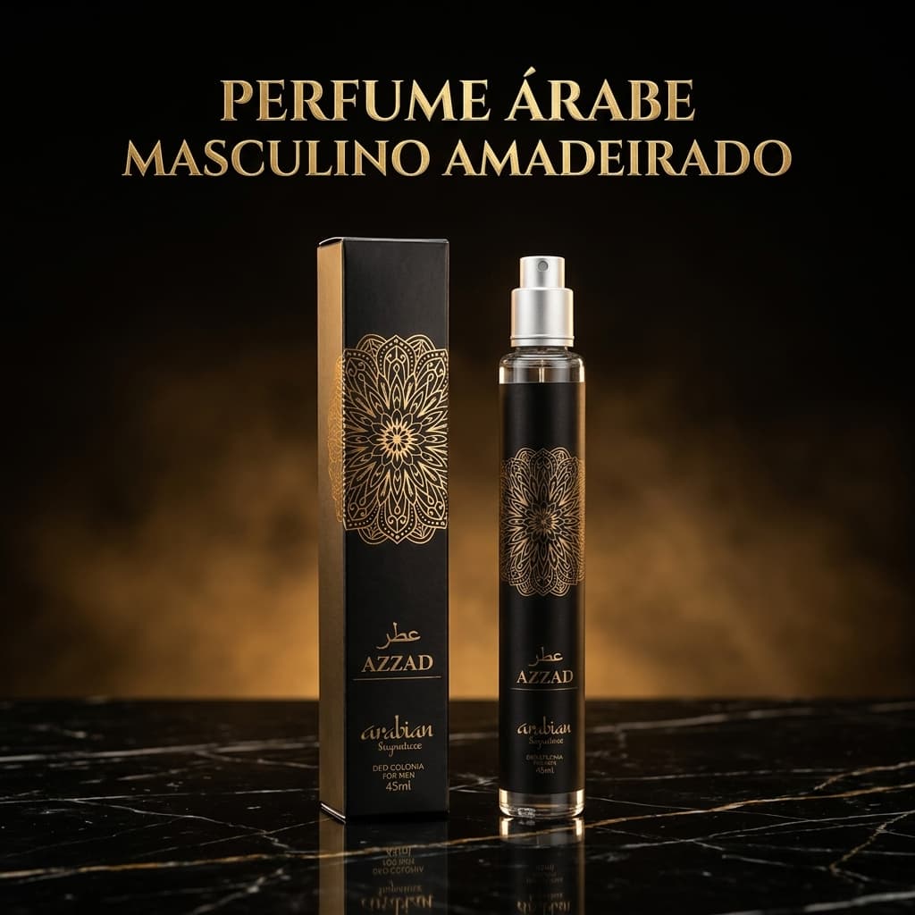 PERFUME ÁRABE  AZZAD IMPORTADO DEO COLÔNIA MASCULINO 45ML