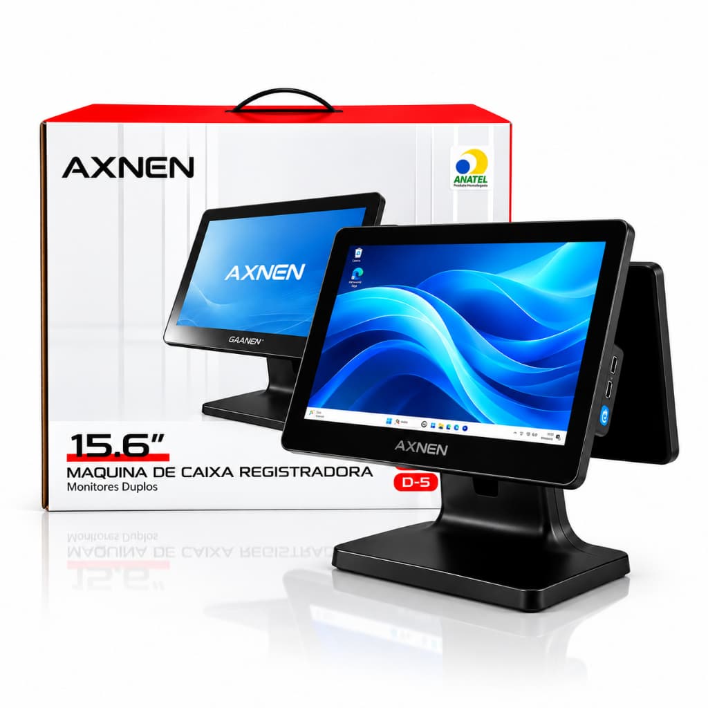 Computador Tela Dupla Caixa Registradora PDV 8GB RAM SSD 128GB Processador i5 Completo Para Ponto De Venda