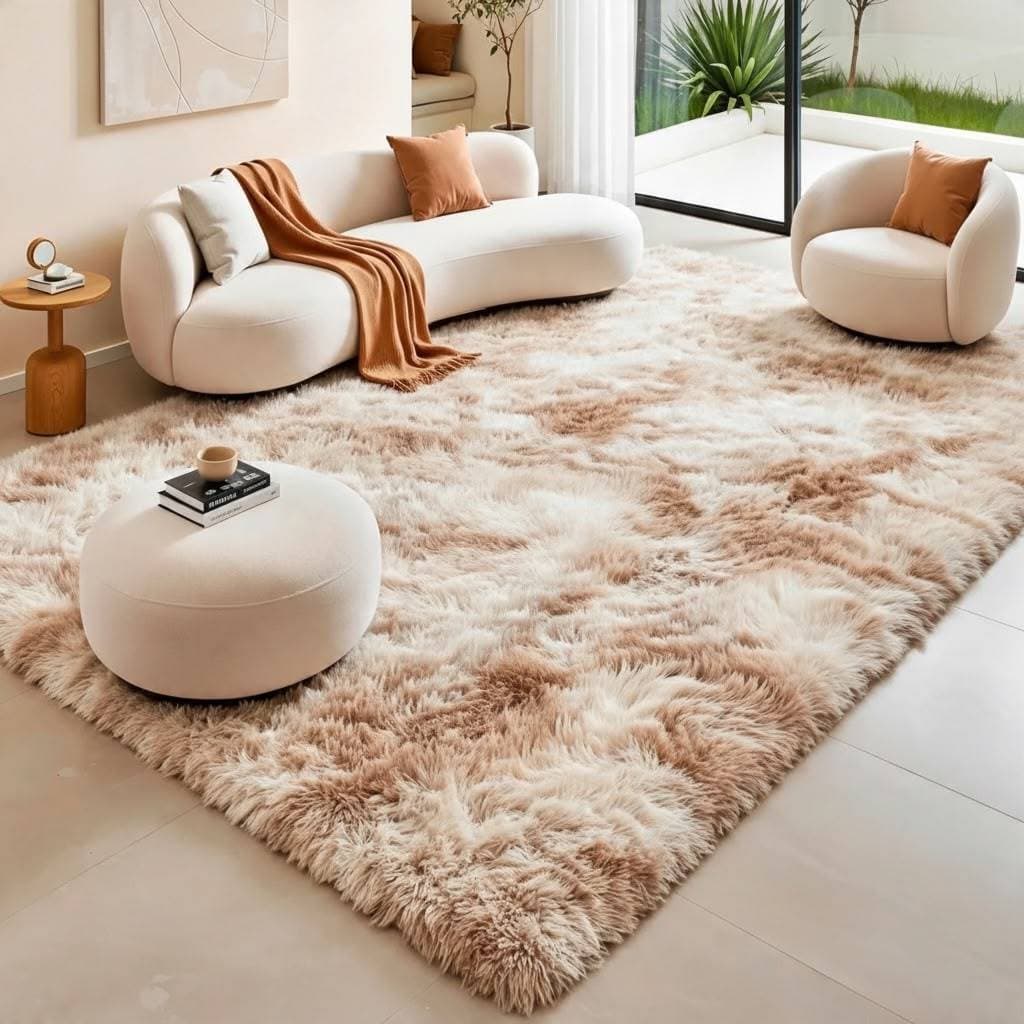 Tapete Peludo 2,00 x 3,00 mt para Decoração e Sala Grande Quarto Antiderrapante