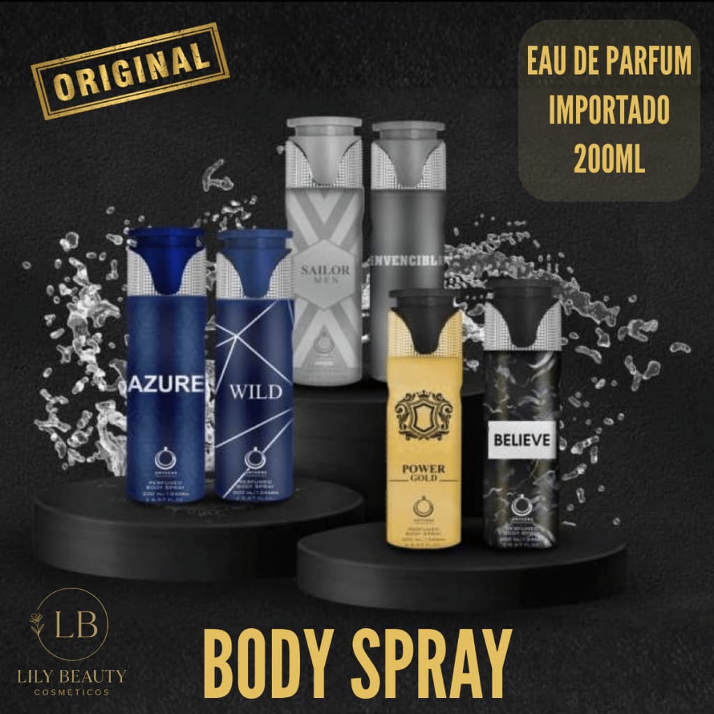 Perfume Masculino Body Spray Importado Árabe Eau de Parfum 200ML Orygens - Escolha o Seu