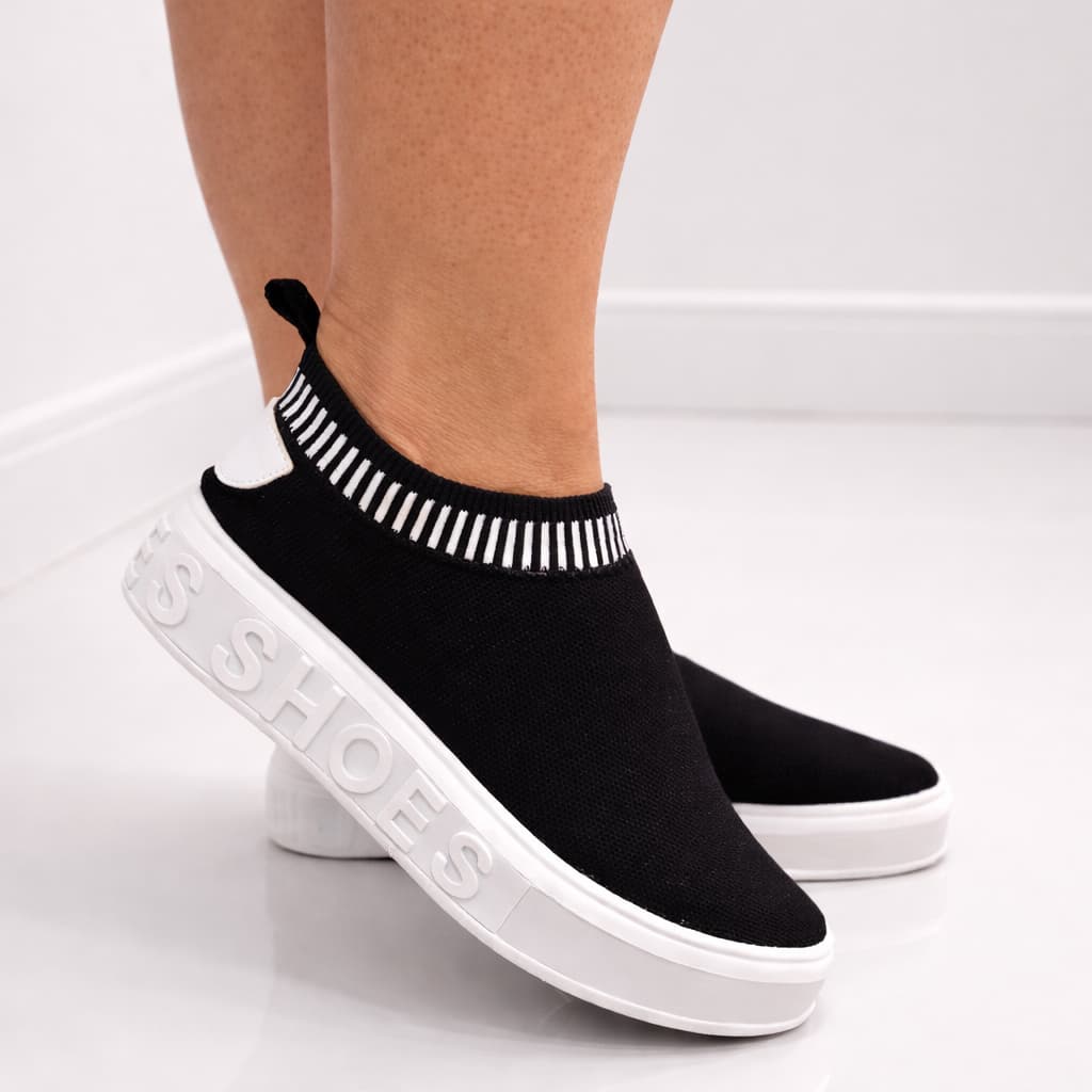 Tenis Meia Feminino Shoes Slip On Confortavel Academia Casual Caminhada