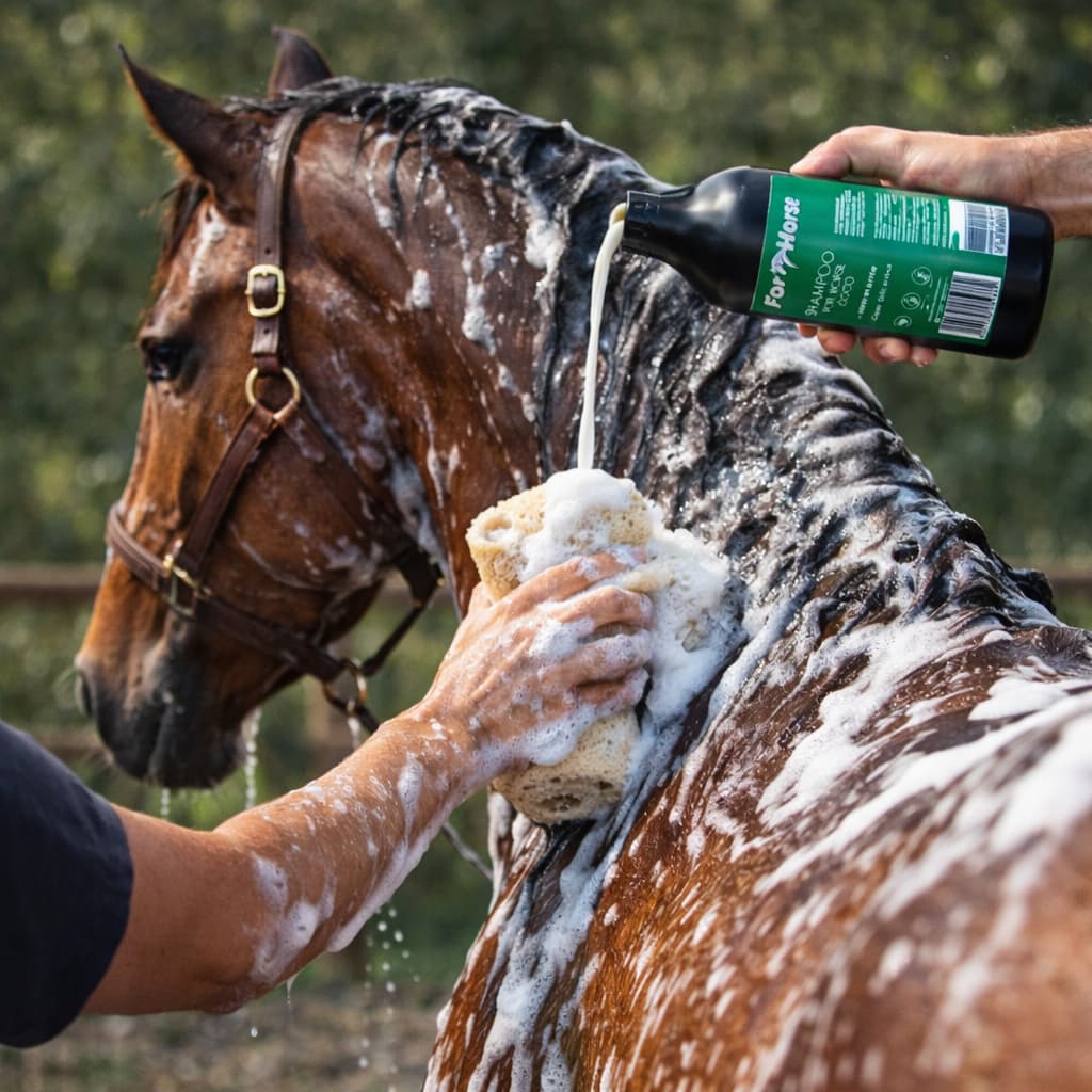 Shampoo Para Cavalos Coco 1L For Horse – Limpeza Profunda, Brilho e Maciez na Pelagem