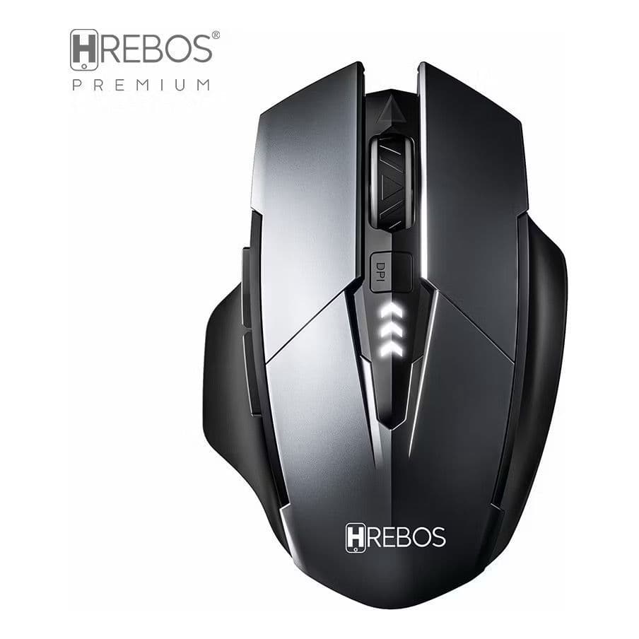 Mouse Gamer Wireless Sem Fio , Silencioso Prossional HREBOS, IF-263