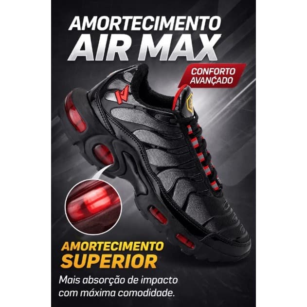 Tenis Masculino Air Tera Esportivo Leve Casual Academia Confortável