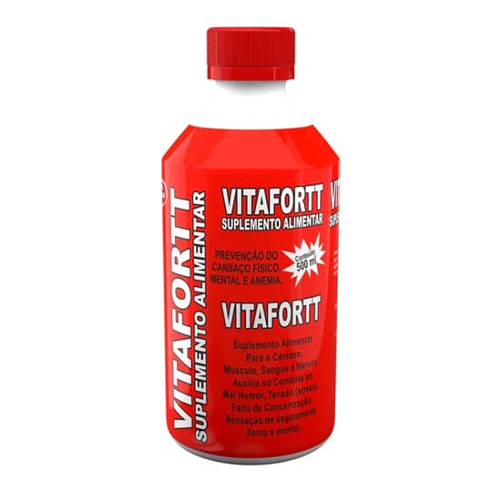 Kit c/ 3 VitaFort Líquido 500ml Fortificante para Cansaço