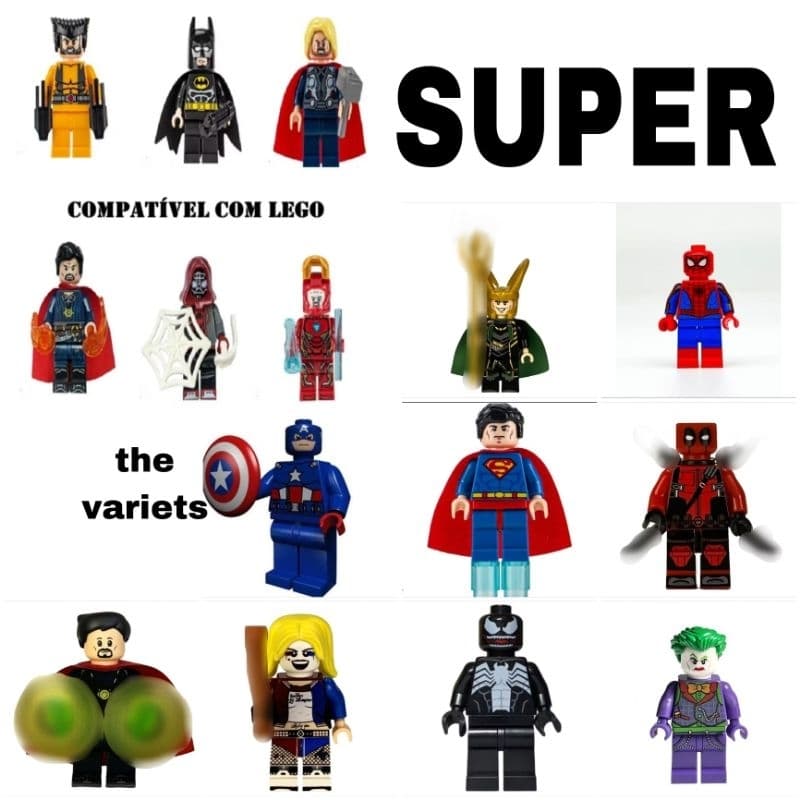 Brinquedo de blocos de montar compatível com lego