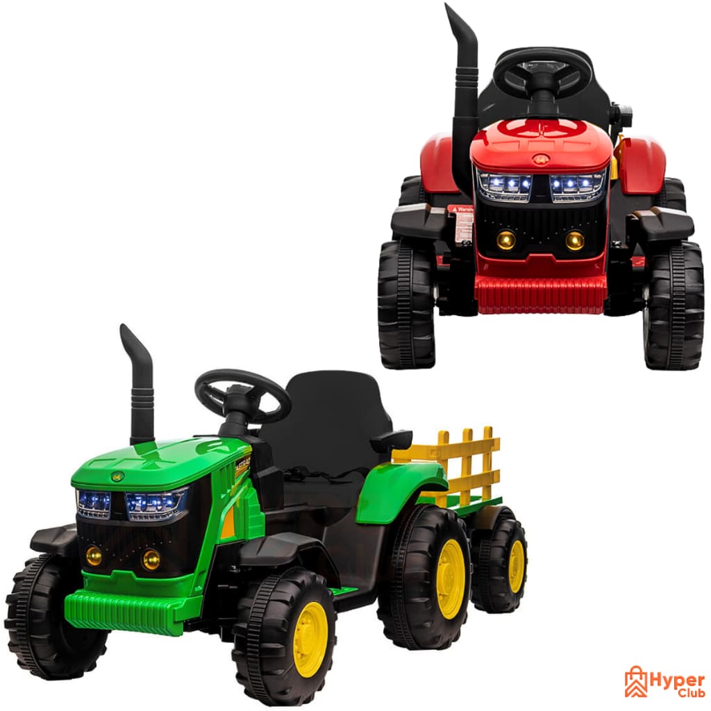 Trator Elétrico Infantil 12V 30kg Controle Remoto Carrinho Elétrico