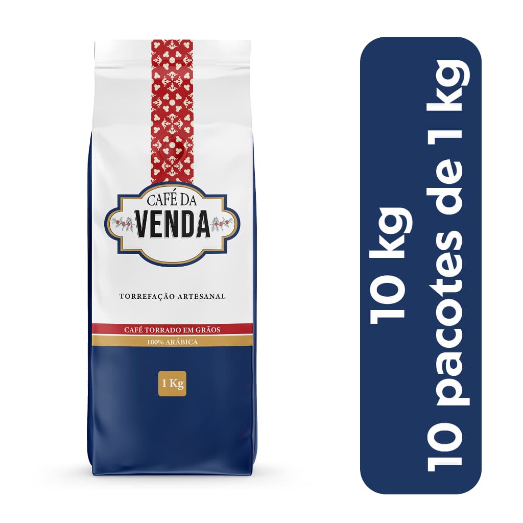 Kit 10 kg Café Torrado em Grãos Café da Venda Alta Mogiana