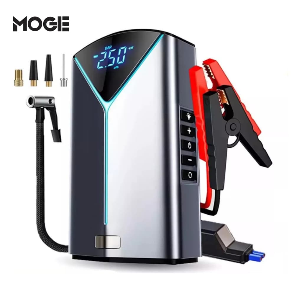 Auxiliar de Partida Portátil 800A | Compressor de Ar | Power Bank | 8400mAh | Veicular