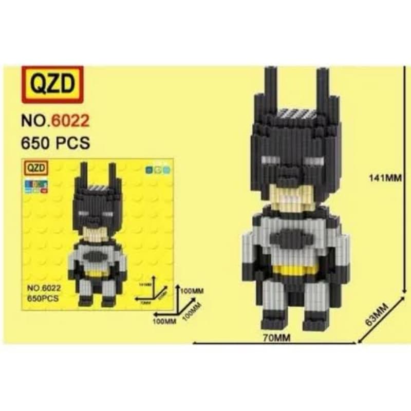 BLOCO DE MONTAR PIXEL ART 3D LEGO BATMAN