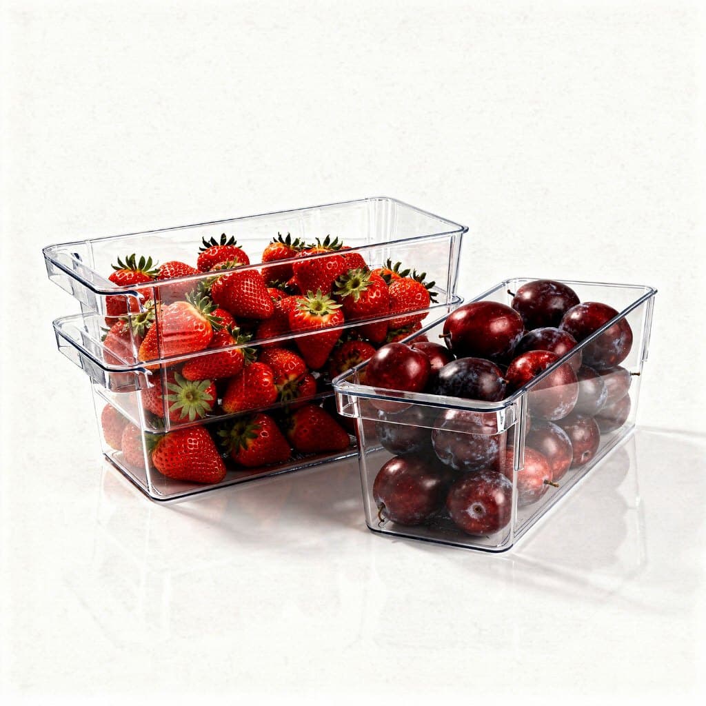 3 Organizador Multiuso Geladeira Cozinha Armário 26,8 x 11 x 10