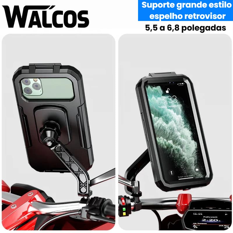 Suporte Para Celular À Prova D'água Guiador De  Motocicleta--(todos os celulares)