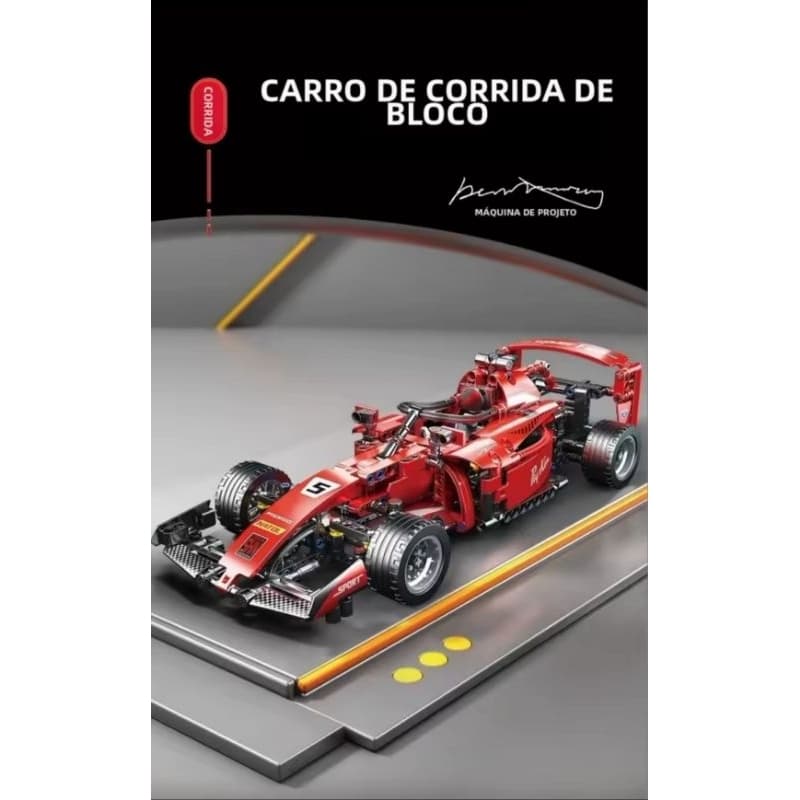 Carro F1 Ferrari bloco de montar similar LEGO