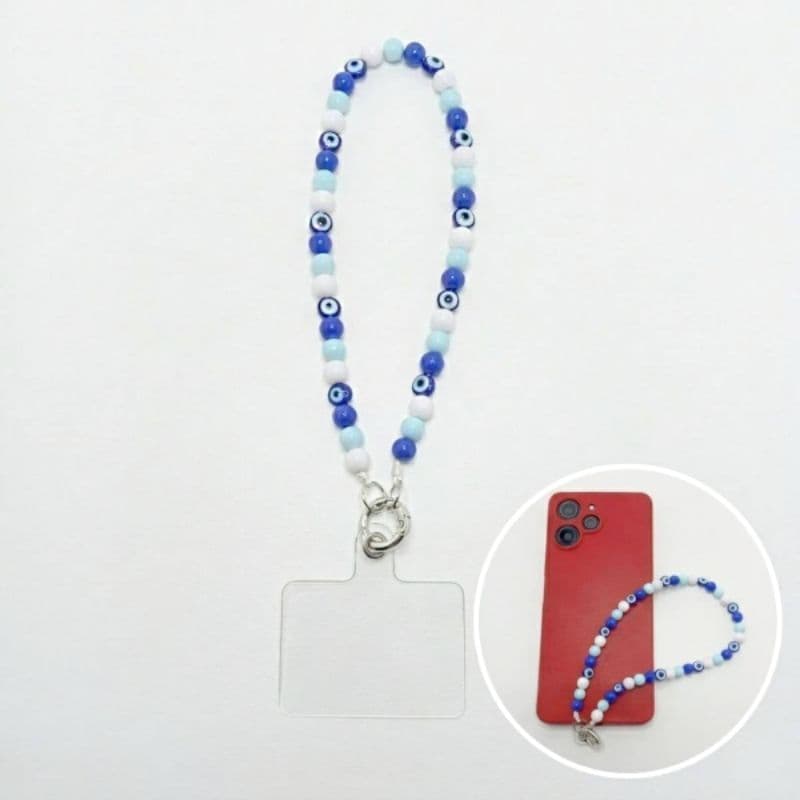 Phone Strap Olho Grego Cordão Salva Celular Pingente para capinha Smartphone Iphone Xiaomi Samsung
