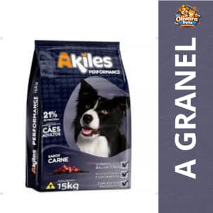A GRANEL RAÇÃO AKILES PERFORMANCE CÃES ADULTOS SABOR CARNE | CACHORRO | RAÇÃO