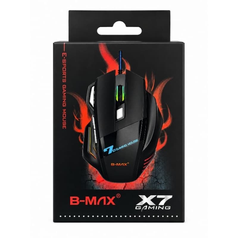 Mouse Gamer B-Max X7 USB LED RGB
Ergonômico Para PC Notebook Gamer