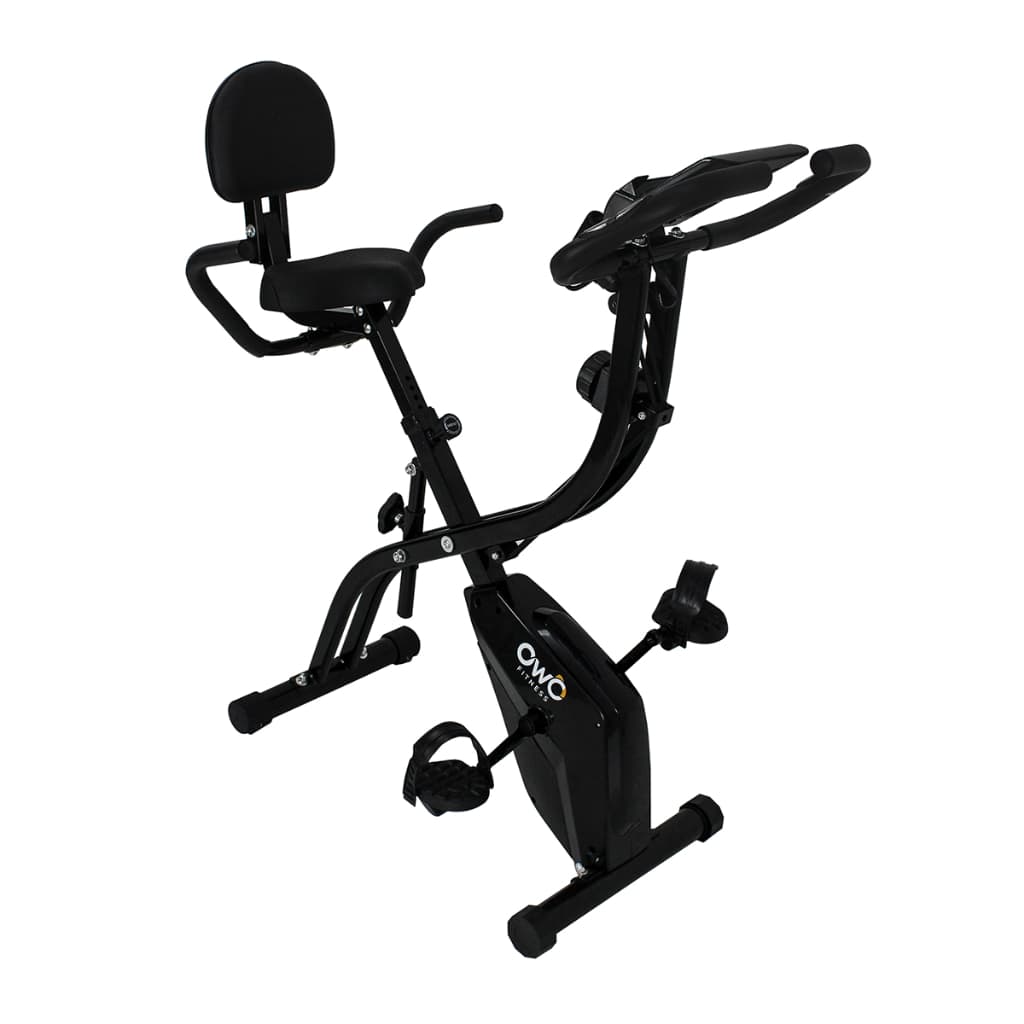 Bicicleta Ergométrica Dobrável Owò Fitness Spinning Compacta