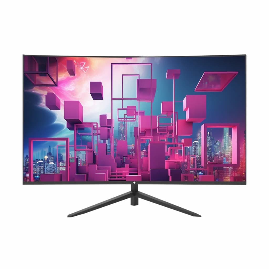Monitor Gamer Led 31.5" Curvo Borda Infinita R1800 Preto Bivolt