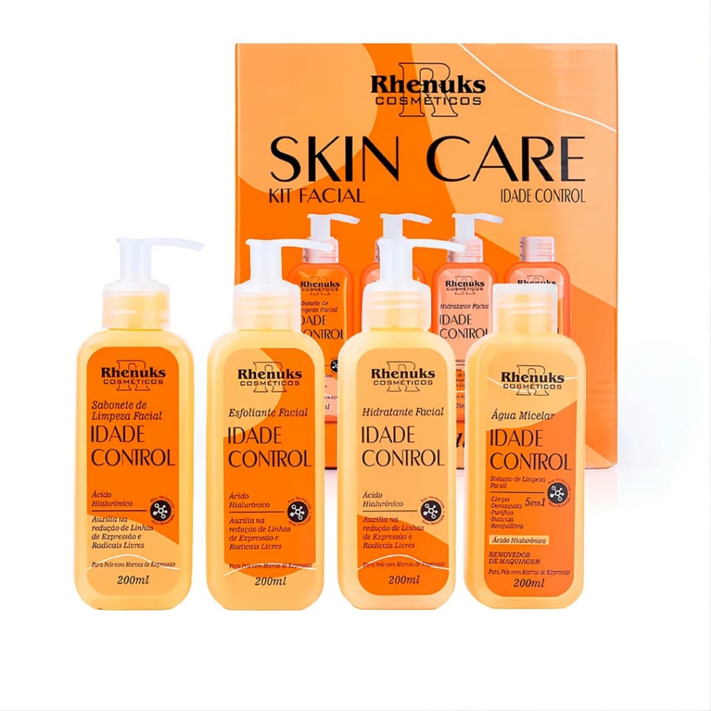 Kit Skincare Vitamina C Anti Idade Rhenuks - 4 ITENS