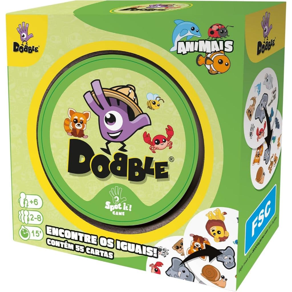 Dobble Animais - Galápagos Jogos - Jogo De Mesa Toda Família