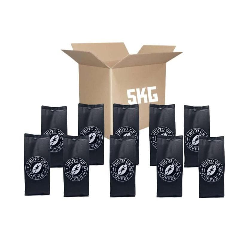 caixa de café em grão  torra escura fruto grão coffee - 5kg