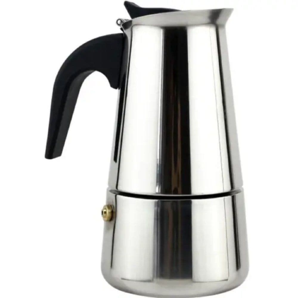 Cafeteira Italiana Aço Inox Expresso 300ml 6 Xícaras Fogão Indução Gás Cafeteira Italiana Cafe Forte